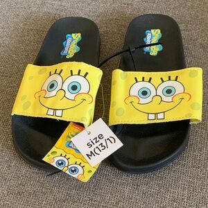 SpongeBob SquarePants Kids Slide Sandals Size 13/1 with Tags NEW